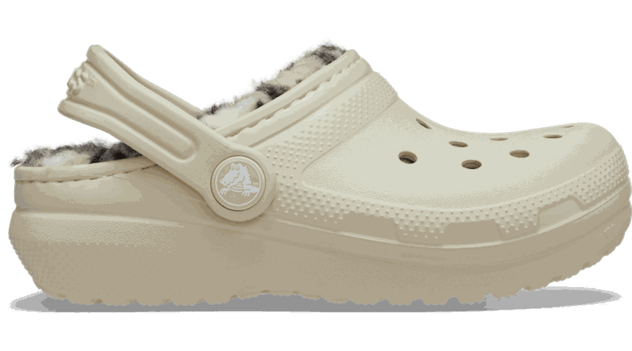 Crocs Classic Plaid Lined Sabots Enfants Bone 28 - Crocs FR Feed New - Modalova