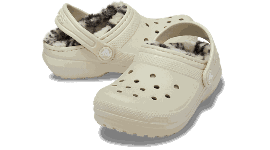 Toddlers Classic Plaid Lined Sabots Enfants Bone 27 - Crocs - Modalova