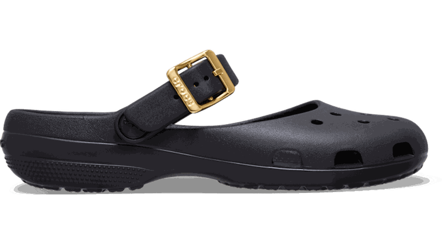 Classic Metallic Buckle Ballet Ballerines s Black / Gold 36 - Crocs - Modalova