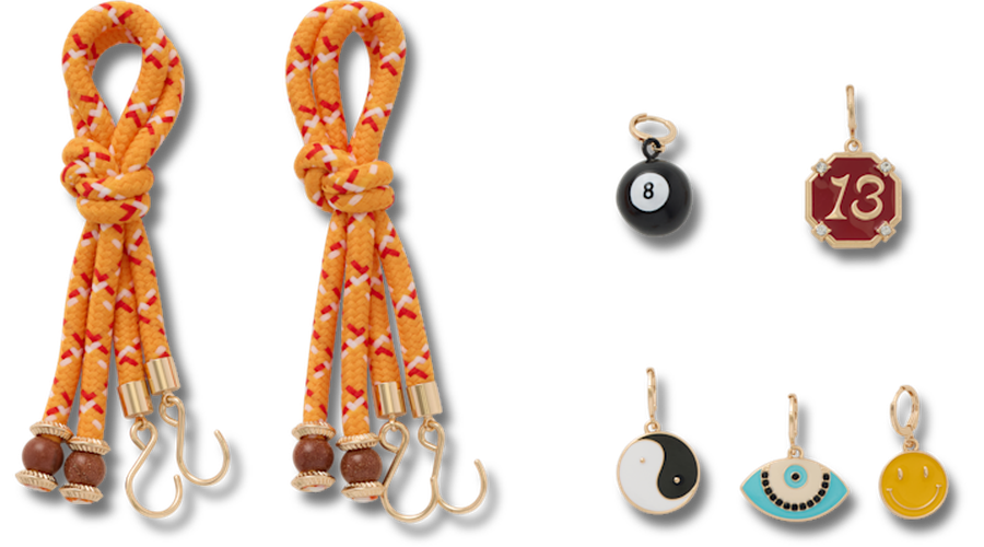 Hook Laces and Charms Kit Chaussures Unisex Orange (Coral) OS - Crocs - Modalova