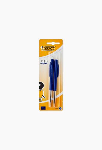 Lot stylos-bille rÃ©tractables M10 Clic, encre bleue - BIC - Modalova