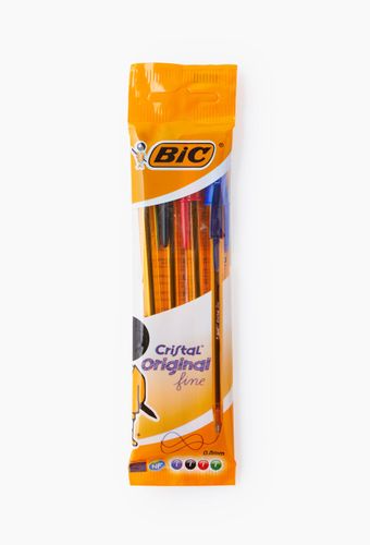 Stylos billes Cristal pointe fine, coloris assortis - BIC - Modalova