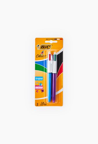 Stylos-bille 4 Couleurs (1 Shine + 1 Original) - BIC - Modalova