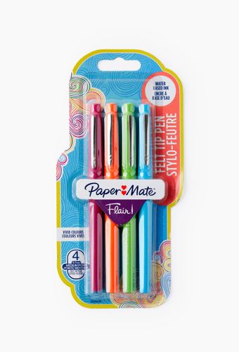 Pack de 4 stylos-feutres Flair fun - PAPERMATE - Modalova