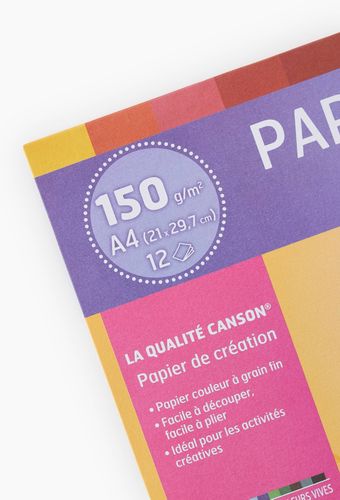 Pochette de 12 feuilles A4, 150g, couleur - CANSON - Modalova