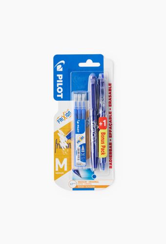 Stylo effaçable rechargeable Frixion ball Bleu + 3 recharges + 1 Frixion clicker bleu - PILOT - Modalova