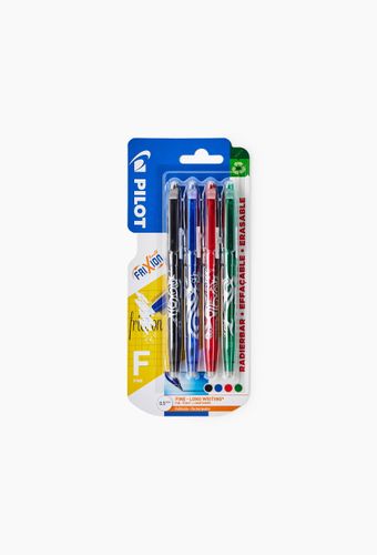 FRIXION BALL FIN ASSORTIS X4 (NOIR BLEU ROUGE VERT) - PILOT - Modalova