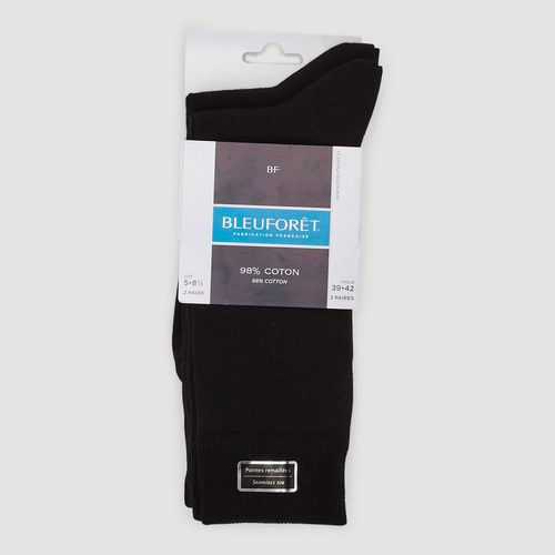 Lot de 2 paires de chaussettes en coton Bleuforêt - BLEU FORET - Modalova