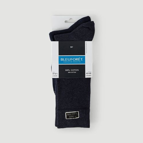 Lot de 2 paires de chaussettes en coton Bleuforêt - BLEU FORET - Modalova