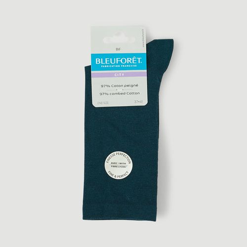 Paire de chaussettes en coton Bleuforêt - BLEU FORET - Modalova