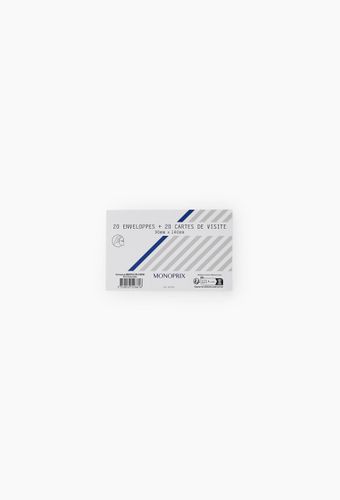 Cartes de visite 9x14cm + 20 enveloppes - MONOPRIX - Modalova