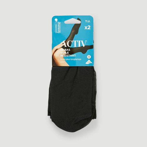 Lot de 2 paires de mi-bas voile résistant ACTIV - MONOPRIX FEMME - Modalova