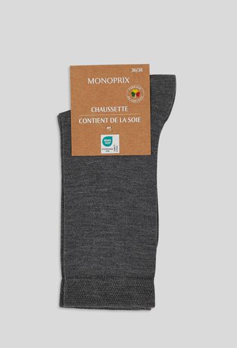 Paire de chaussettes contenant de la soie - MONOPRIX FEMME - Modalova