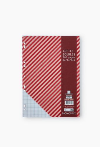 Copies doubles, A4, petits carreaux, 80gr/m² - MONOPRIX - Modalova