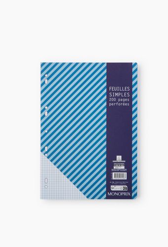 Feuilles simples, A4, petits carreaux, 80gr/mÂ² - MONOPRIX - Modalova
