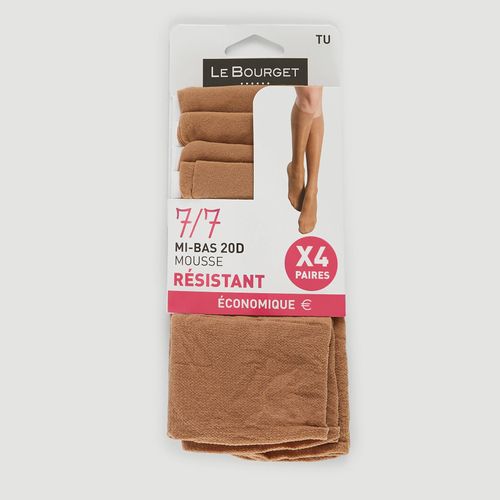 Lot de 4 mi bas en mousse - LE BOURGET - Modalova