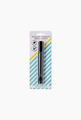 Marqueur permanent noir double pointe - MONOPRIX - Modalova