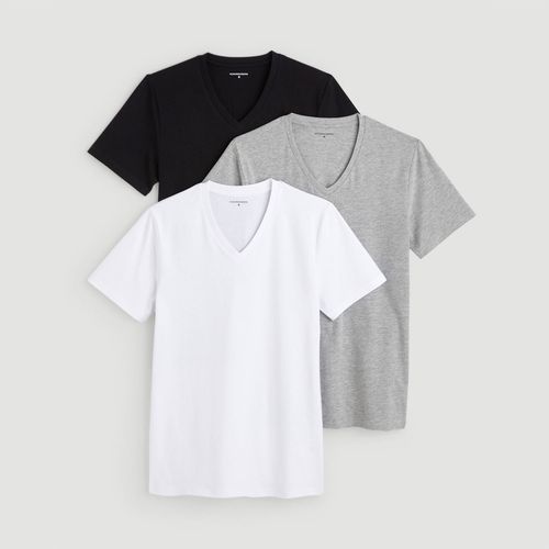 Lot de 3 t-shirt col v - MONOPRIX HOMME - Modalova