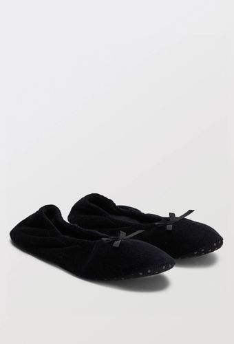 Ballerines unies en velours - MONOPRIX - Modalova