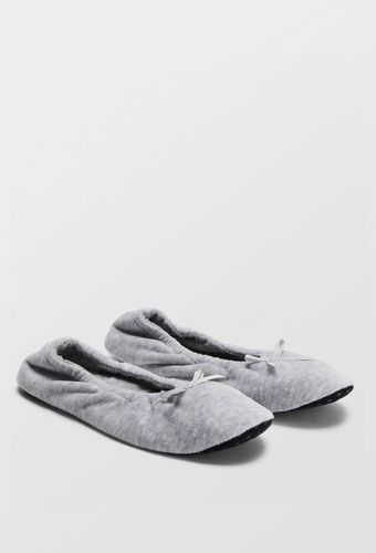 Ballerines unies en velours - MONOPRIX - Modalova