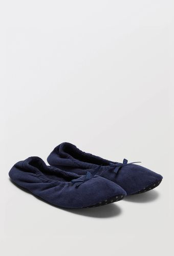 Ballerines unies en velours - MONOPRIX - Modalova