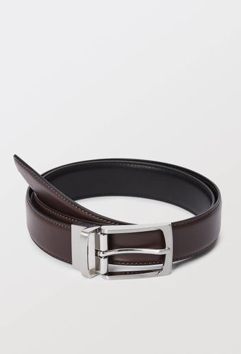 Ceinture réversible en cuir lisse - MONOPRIX - Modalova