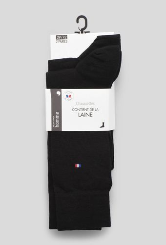 Lot de 2 paires de chaussettes en laine Fabrication Française - MONOPRIX - Modalova