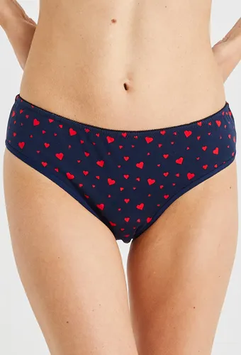 Culotte menstruelle imprimée contenant du coton BIO - MONOPRIX - Modalova