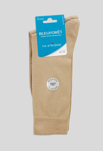 Lot de 2 paires de chaussettes en fil d'écosse Bleuforêt - BLEU FORET - Modalova