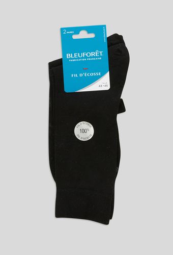 Lot de 2 paires de chaussettes en fil d'écosse Bleuforêt - BLEU FORET - Modalova