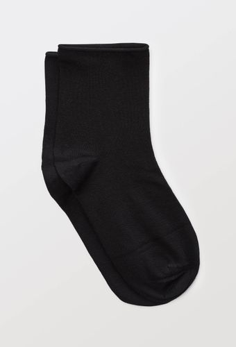 Paire de socquettes à bords roulottés en coton - LE BOURGET - Modalova