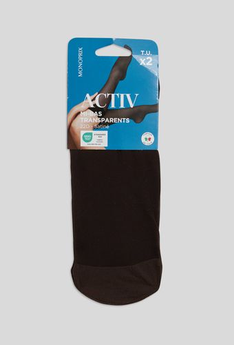 Lot de 2 paires de mi-bas voile résistant ACTIV - MONOPRIX FEMME - Modalova