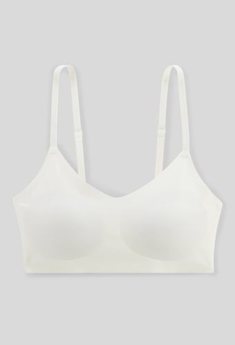 Brassière confort col rond en microfibre avec coques amovibles - MONOPRIX - Modalova