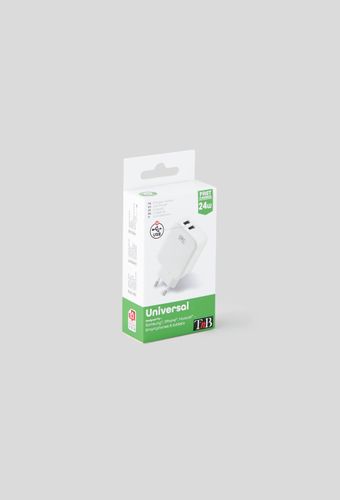Chargeur secteur 2 USB 4,8A - TNB - Modalova