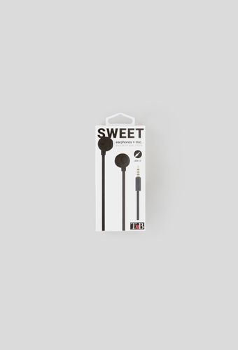 Écouteurs filaires Sweet Jack, micro intégré & câble plat, élégance noire - TNB - Modalova