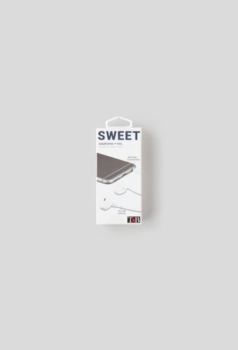 Écouteurs filaires Sweet Jack, blancs, câble plat anti noeuds, micro intégré - TNB - Modalova