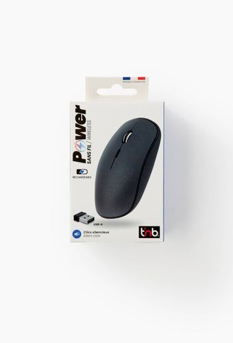 Souris sans fil rechargeable Rubby, compacte, soft touch et silencieuse - TNB - Modalova