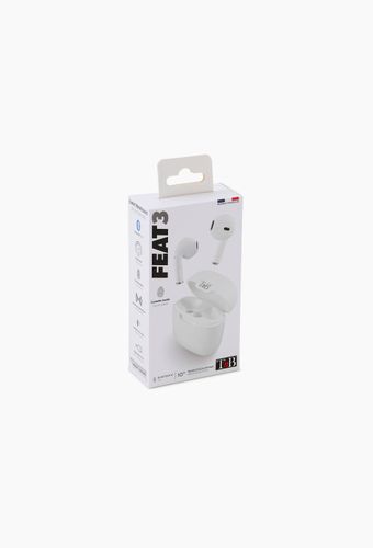Écouteurs Feat 3 TWS, white, Bluetooth 5.3, 10h, touch & design métal - TNB - Modalova