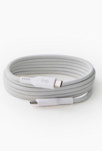 Câble USB-C/USB-C 1.5m gaine aimantée - blanc - TNB - Modalova