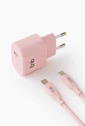 Pack de charge secteur 1 USB-C 30W + câble USB-C - Rose - TNB - Modalova