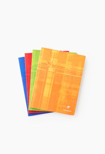 Lot de 4 cahiers piqués, 24 x 32, grands carreaux, 96 pages - Clairefontaine - Modalova