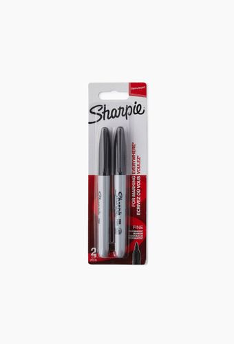 Lot de 2 marqueurs - noir- pointe fine - SHARPIE - Modalova
