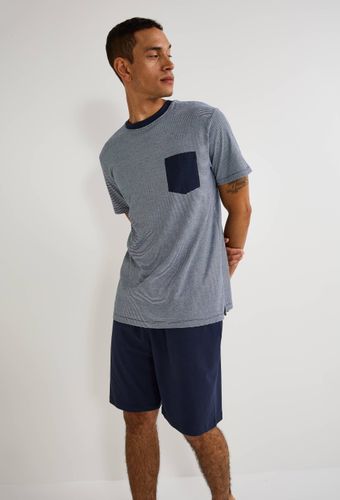 Pyjashort rayé en jersey de coton BIO GOTS - MONOPRIX - Modalova