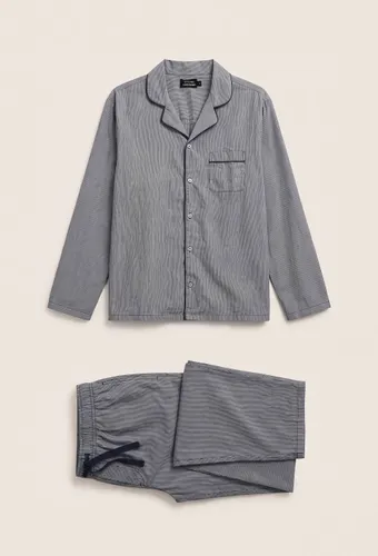 Pyjama Chemise manches longues et pantalon rayé en coton BIO GOTS - MONOPRIX - Modalova