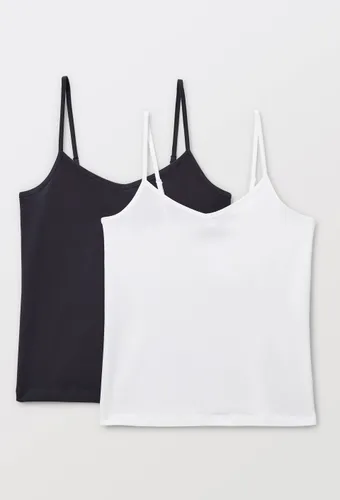 Lot de 2 tops fines bretelles en coton BIO GOTS - MONOPRIX - Modalova
