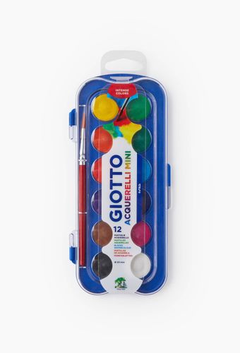 Pastilles de gouache 23 mm et pinceau n°3 - GIOTTO - Modalova