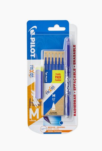 Roller Frixion ball + 6 recharges Frixion Ball, encre , pointe moyenne + Gomme - PILOT - Modalova