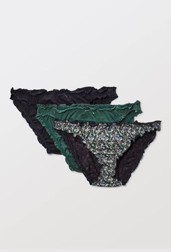 Lot de 3 culottes froufrou en coton BIO GOTS imprimées - MONOPRIX - Modalova