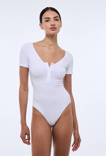 Body manches courtes côtelé - MONOPRIX - Modalova