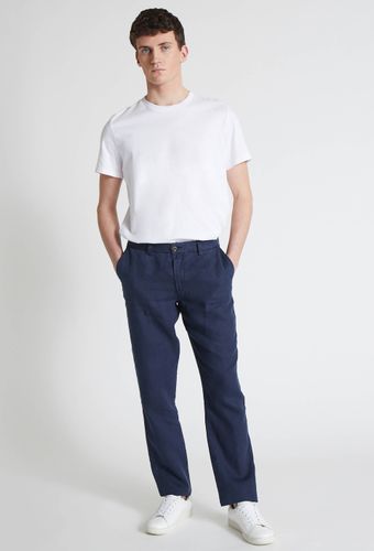 Pantalon boutonné en lin - MONOPRIX PREMIUM - Modalova
